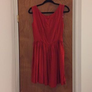 Red A-line/fit & flare stefanel dress size medium